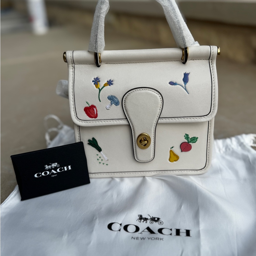 The Coach Originals Willis Garden Embroidered Leather Satchel